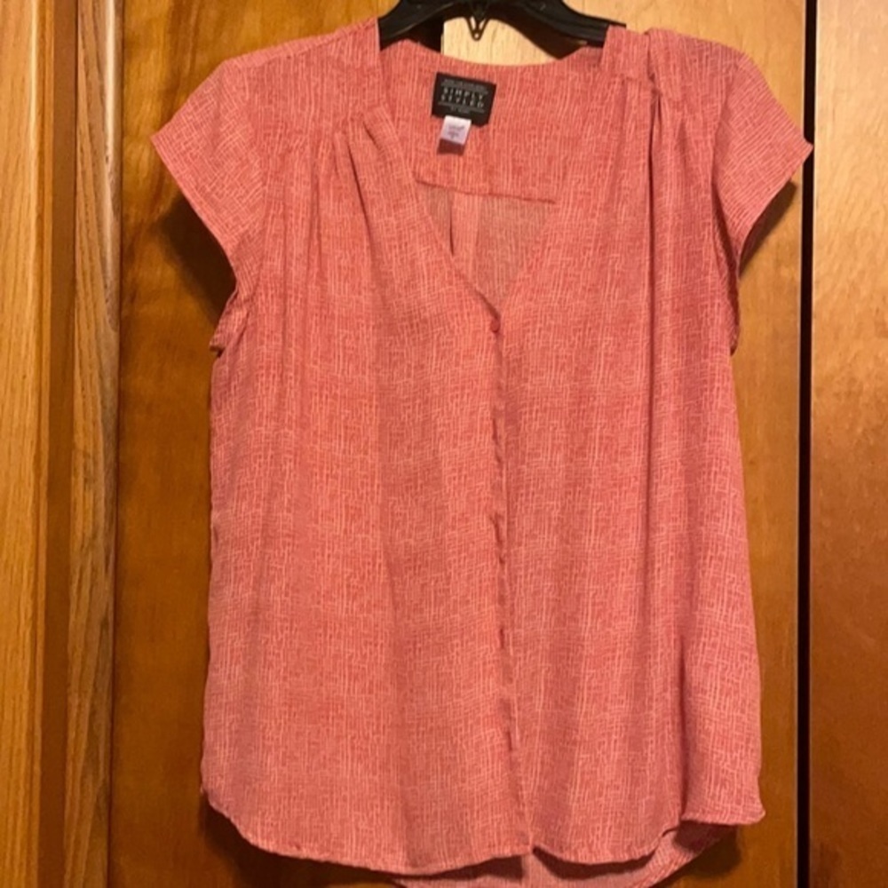 Coral business casual work shirt 067 - Picture 2 of 4
